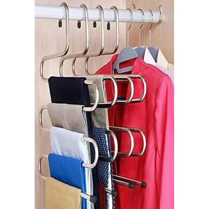 Krom Pantolon Askısı Pratik Çözüm Düzen Düzeni Modern