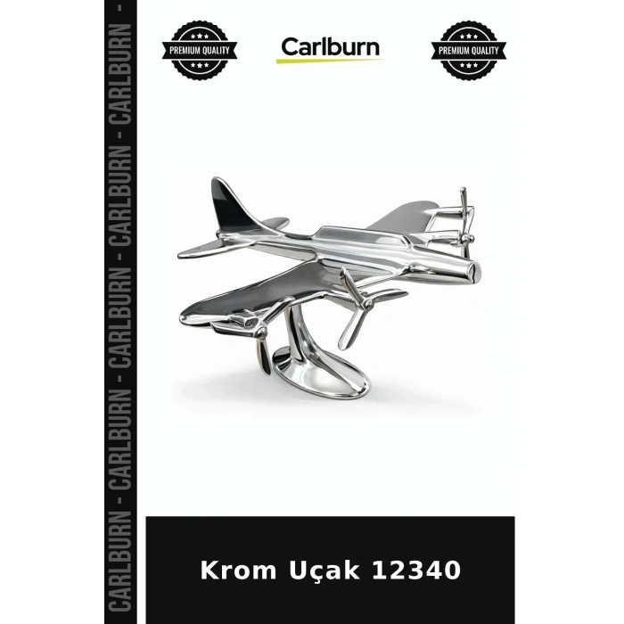 Krom Uçak 12340 Hediyelik Masaüstü Sergi