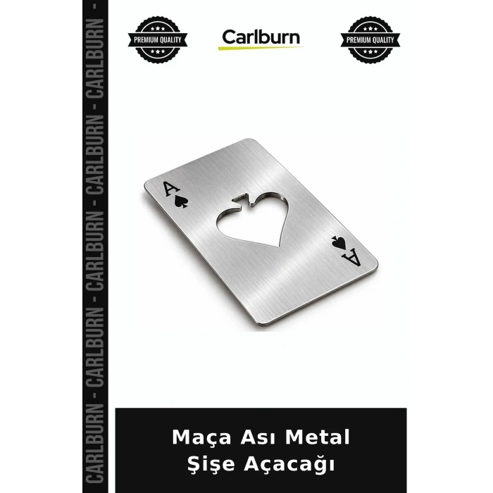 Maça Ası Tasarımlı Metal Şişe Açacağı