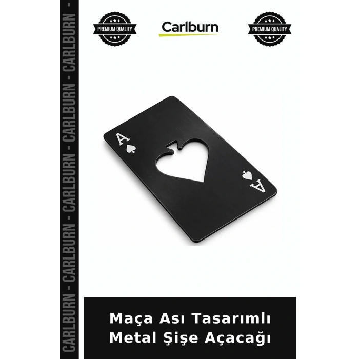 Maça Ası Tasarımlı Metal Şişe Açacağı