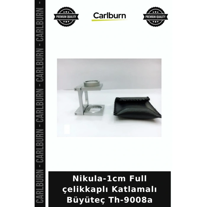 Nikula-1cm Full çelikkaplı Katlamalı Büyüteç Th-9008a Kolay Taşıma Cep Tipi