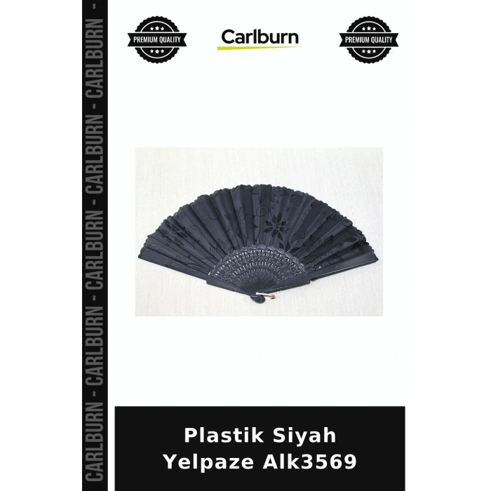 Özel Üretim Aksesuar Plastik Siyah Yelpaze Alk3569