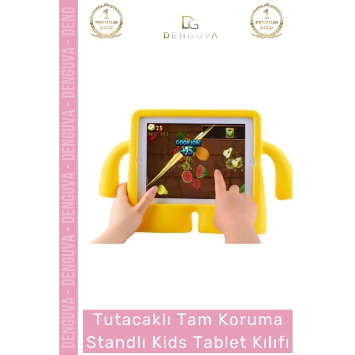 Özel Üretim Apple Ipad 7. 8. 9. Nesil 10.2 Inç Yumuşak Dokulu Tutacaklı Tam Koruma Standlı Kids