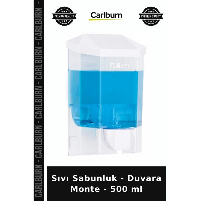 Özel Üretim Banyo Mutfak Pratik Sıvı Sabunluk - Duvara Monte - 500 ml