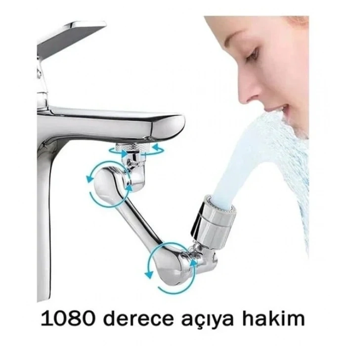 Özel Üretim Döner Pratik Mutfak Banyo Tasarruflu Akrobat Musluk Başlığı
