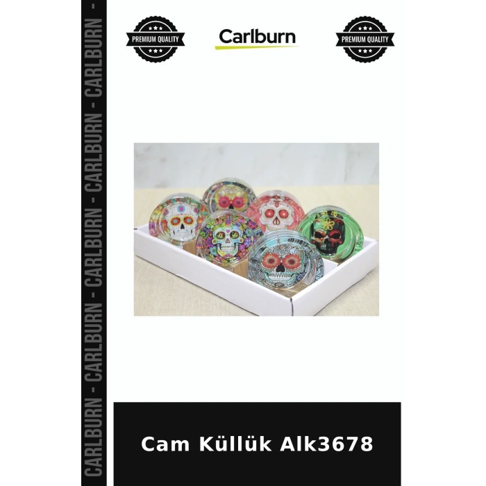 Özel Üretim Ev Dekor Masaüstü Aksesuar Şık Cam Küllük Alk3678