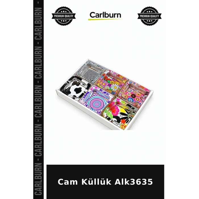 Özel Üretim Ev Ofis Aksesuar Şık Cam Küllük Alk3635