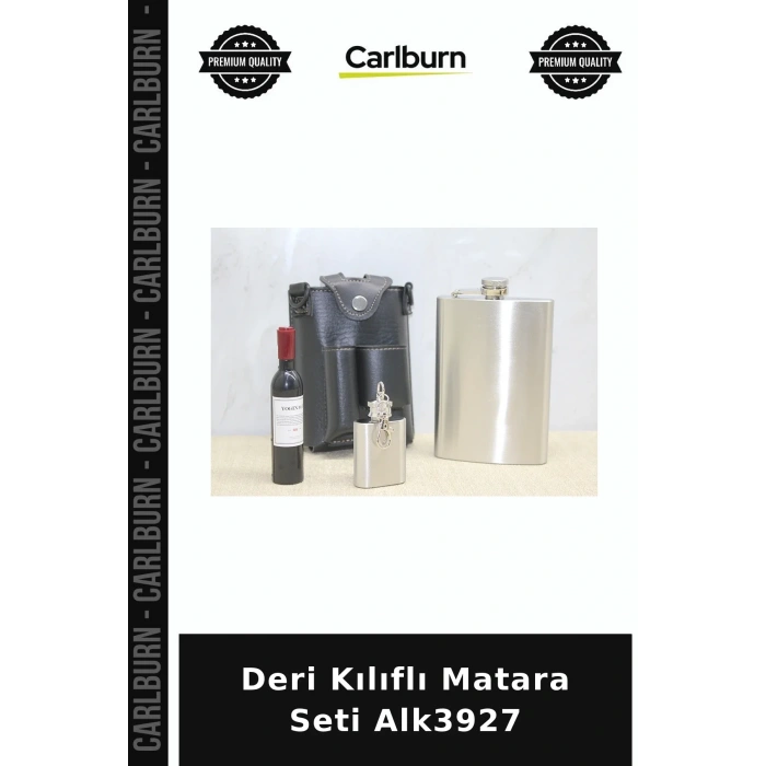 Özel Üretim Hediye Set Deri Kılıflı Matara Seti Alk3927