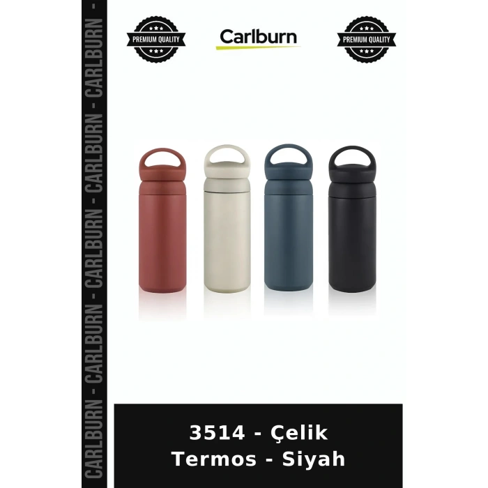 Özel Üretim İçecek 3514 - Çelik Termos - Siyah