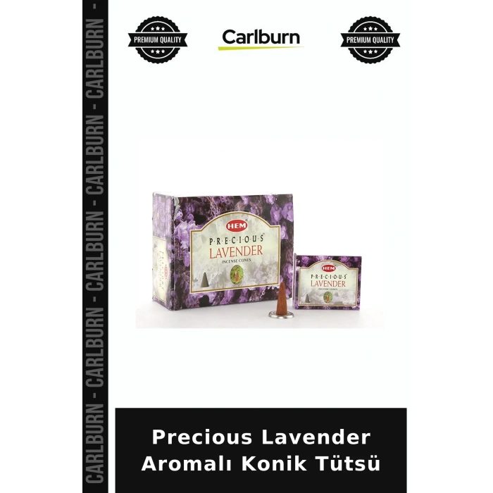 Özel Üretim Lavanta Precious Lavender Aromalı Konik Tütsü