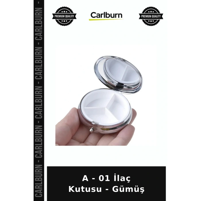 Özel Üretim Organizer Kişisel Bakım Aksesuar Pratik A - 01 İlaç Kutusu - Gümüş