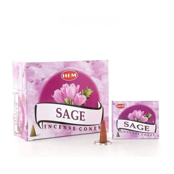 Özel Üretim Sage Aromalı Konik Tütsü