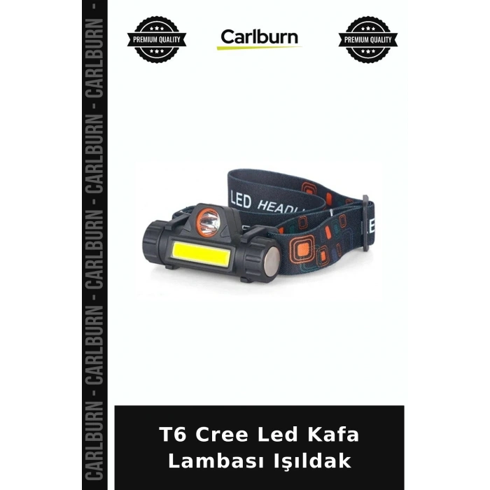 Özel Üretim Şarj Edilebilir Kamp Av T6 Cree Led Kafa Lambası Işıldak