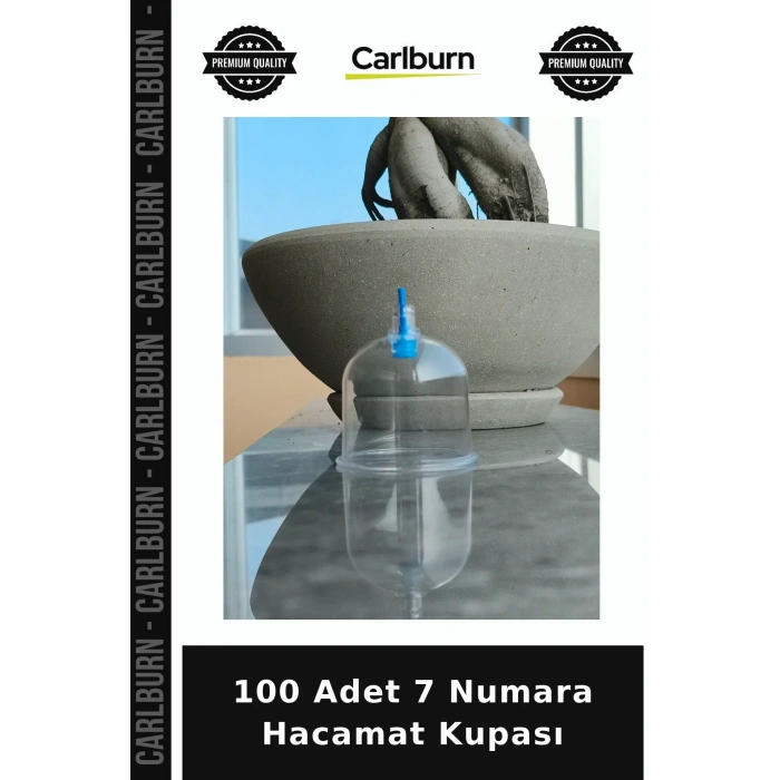 Özel Üretim Set 100 Adet 7 Numara Hacamat Kupası