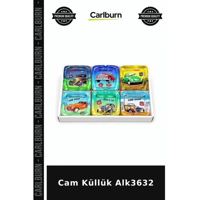 Özel Üretim Sig Aksesuar Ev Ofis Cam Küllük Alk3632