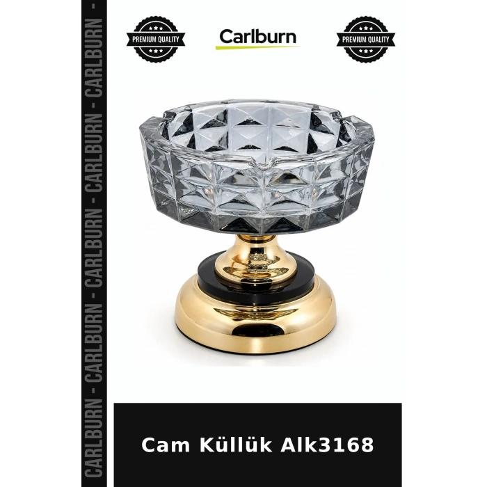Özel Üretim Şık Modern Ev Aksesuarı Sofra Dekoratif Cam Küllük Alk3168