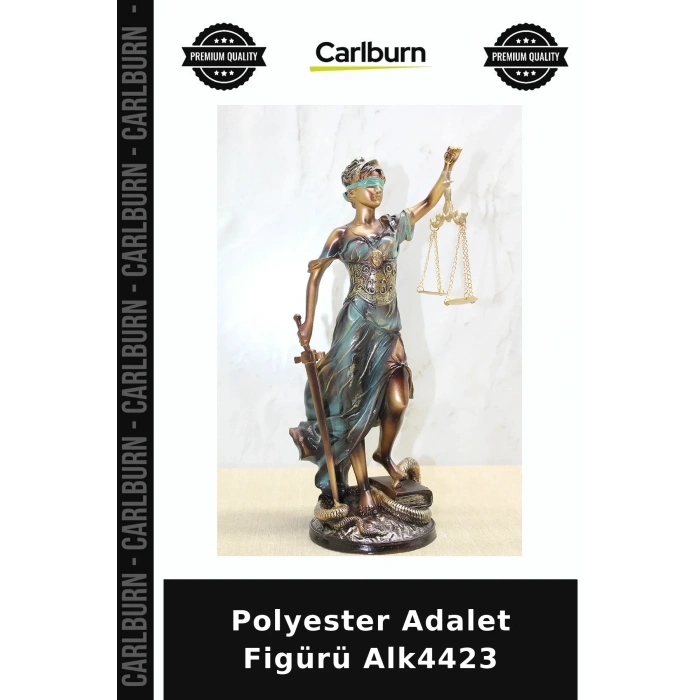 Polyester Adalet Figürü Hediyelik Eşya Çalışma Masası Güzel Hediye