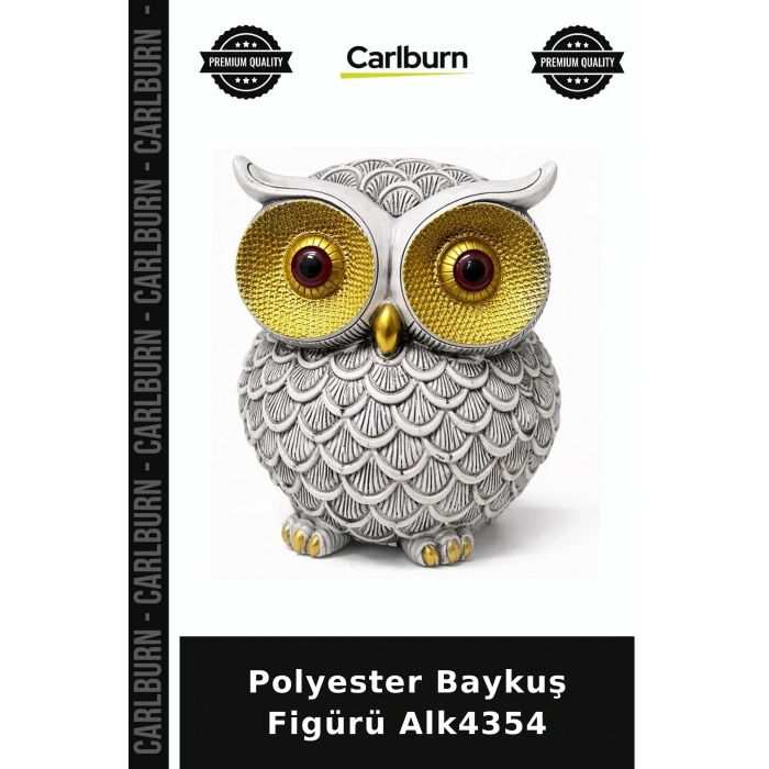 Polyester Baykuş Figürü Ev Aksesuarı Konsept Süs Raf Süsü