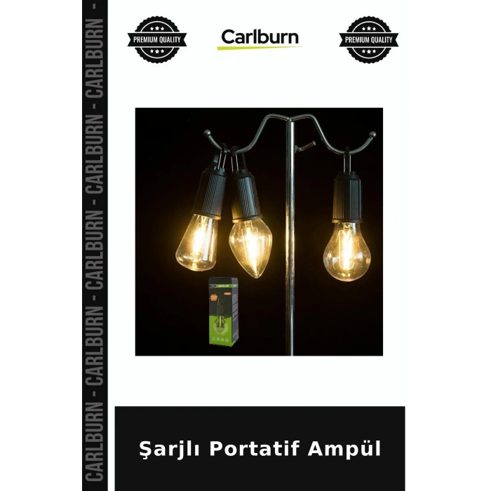 Şarjlı Portatif Ampül Gece Lambası Pratik Lamba