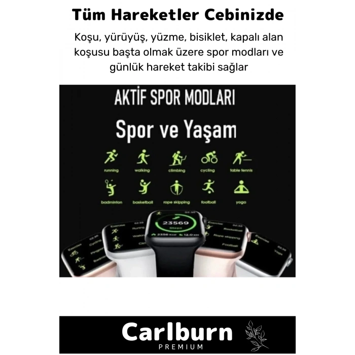 Su Geçirmez 45mm T700s Watch 7 Ios Android Sağlık Sensörlü Bluetooth Aramalı Alarm Akıllı Saat