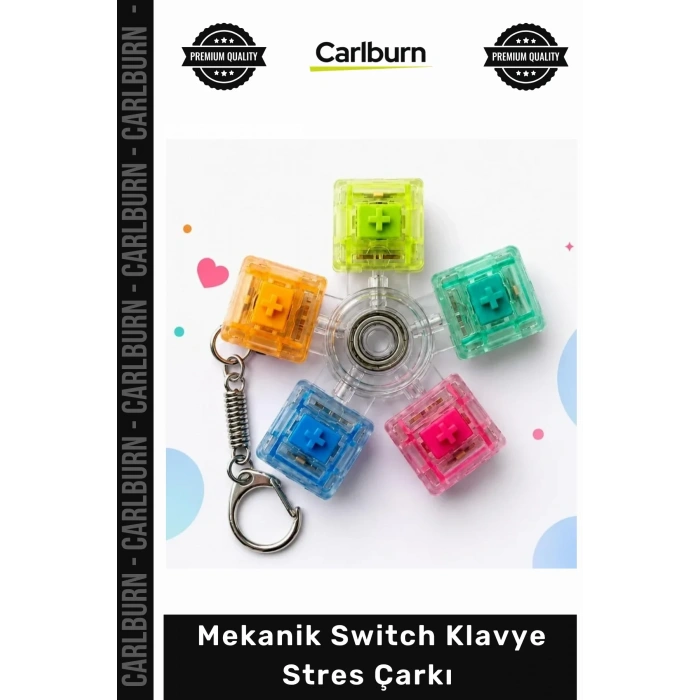 #Switch Hediye Clicky Şeffaf Mekanik Switch Klavye Stres Çarkı Renkli Tuşlu Fidget Oyuncak