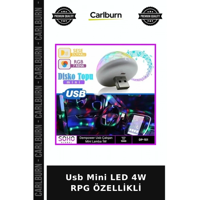 Usb Mini LED 4W RPG ÖZELLİKLİ Masa Lambası Aksesuar Fonksiyonel Lamba