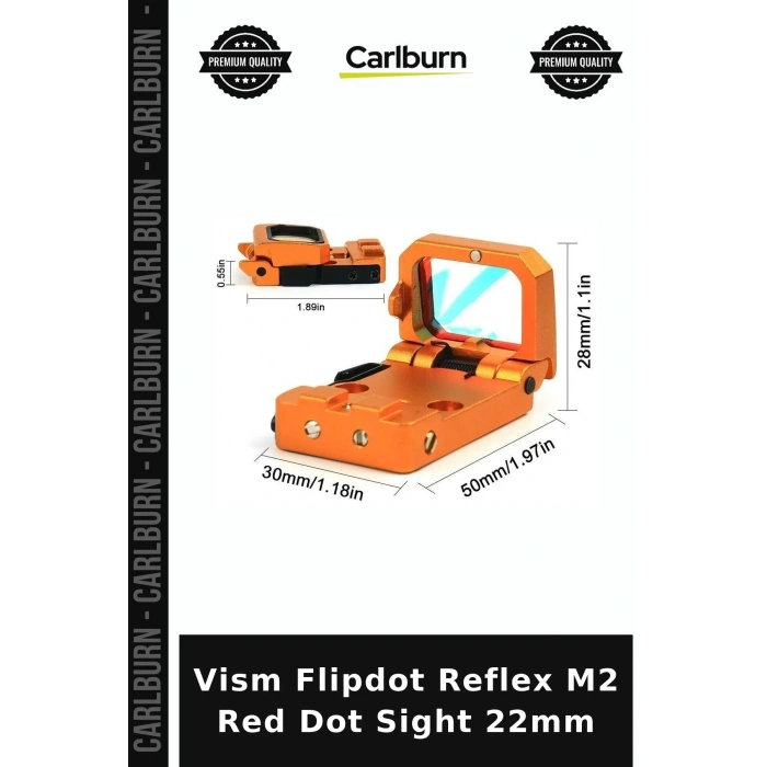 Vism Flipdot Reflex M2 Red Dot Sight 22mm Hedefleme Aracı Kırmızı Nokta Hobi Atıcılığı