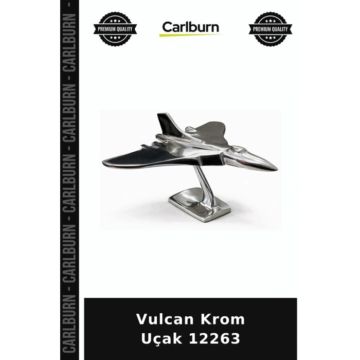 Vulcan Krom Uçak 12263 Parçası Ofis Objesi Ev Dekorasyonu