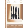3ü 1 Arada Göz Makyajı Seti - Eyeliner, Maskara, Kalem (eM)