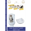 #KediKlozeti Özel Üretim Ekonomik Çevre Dostu Klozet Uyumlu Catnip Katkılı Kedi Hijyenik Tuvalet Eğitim Seti