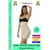 #Korse İz Göstermeyen Kaymaz Lazer Kesim Toparlayıcı Rahat Yüksek Bel Hayalet Slip Korse - 4 Adet
