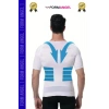 #ErkekKorse Dik Duruş Vücut Bel Göğüs Toparlayıcı Göbek Sıkılaştırıcı Kısa Kol Korse Atlet 4lü Set