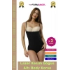 #Korse İz Göstermeyen Lazer Kesim Toparlayıcı Şekillendirici Kaymaz Göğüs Altı Body Korse - 3 Adet