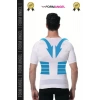 #ErkekKorse Dik Duruş Vücut Bel Göğüs Toparlayıcı Göbek Sıkılaştırıcı Kısa Kol Korse Atlet - 5 Adet
