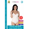 #Korse Lazer Kesim Seamless İz Göstermeyen Toparlayıcı Kaymayan Çıtçıtlı Slip Body Korse - 3 Adet