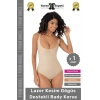 #Korse Kayma Önleyen 2 Beden Küçülten İz Yapmayan Lazer Kesim Göğüs Destekli Body Korse - 1 Adet