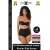 #Korse İz Yapmayan 2 Beden Küçülten Kaymaz Toparlayıcı Lazer Kesim Slip Korse - 4 Adet