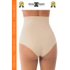 #Korse Toparlayıcı Kaymaz 2 Beden Küçülten Kadın Lazer Kesim Yüksek Bel Slip Korse - 1 Adet
