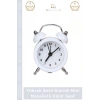#ÇalarSaat Premium Sessiz Akar Mekanizma Ofis Masaüstü Komodin Küçük Analog Dekoratif Çalar Saat