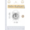 #ÇalarSaat Premium Sessiz Akar Mekanizma Ofis Masaüstü Komodin Küçük Analog Dekoratif Çalar Saat