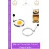 #OmletKalıbı Metal Yanmaz Yapışmaz Paslanmaz Çelik Profesyonel Kahvaltı Sunum Yuvarlak Omlet Krep Kalıbı