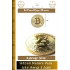 #Bitcoin Koleksiyonluk Demir Şık Kripto Hatıra Madalyon Fiziksel Bitcoin Madeni Altın Rengi - 2 Adet