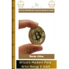 #Bitcoin Koleksiyonluk Demir Şık Kripto Hatıra Madalyon Fiziksel Bitcoin Madeni Altın Rengi - 2 Adet