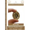#Bitcoin Koleksiyonluk Demir Şık Kripto Hatıra Madalyon Fiziksel Bitcoin Madeni Altın Rengi - 1 Adet
