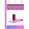 #YogaMİnderi Taşıma Askılı Dayanıklı Konfor Kamp Pilates Fitness Meditasyon Minderi 65mm Mat