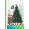 #YılbaşıAğacı Yeni Lüks Şık Dekoratif Yapay Çam Ağacı Yeşil Sık Yapraklı Noel Paketi 150 Cm 220 Dal