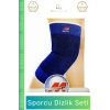 #ElastikBandaj Kompresyon Destekli Ortopedik Isı Koruyucu Esnek Rehabilitasyon Sporcu Dizlik 2li Set