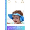 #BebekBanyoŞapkası Fantazer Bebek Banyo Şapkası Ayarlanabilir Su Geçirmez Kaliteli Su Kaçırmayan Mavi Şapka - 1 Adet