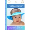 #BebekBanyoŞapkası Fantazer Bebek Banyo Şapkası Ayarlanabilir Su Geçirmez Kaliteli Su Kaçırmayan Mavi Şapka - 1 Adet