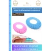 #BebekBanyoŞapkası Fantazer Bebek Banyo Şapkası Ayarlanabilir Su Geçirmez Kaliteli Su Kaçırmayan Mavi Şapka - 1 Adet